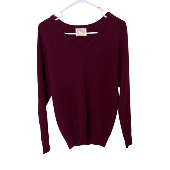 Edinburgh Woollen Mill  V-Neck Lambswool Sweater Size 38 Made In Great Britain - Picture 1 of 8